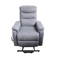Fauteuil inclinable électrique moderne avec cadre métallique pour salon, fauteuil de massage et fauteuil releveur