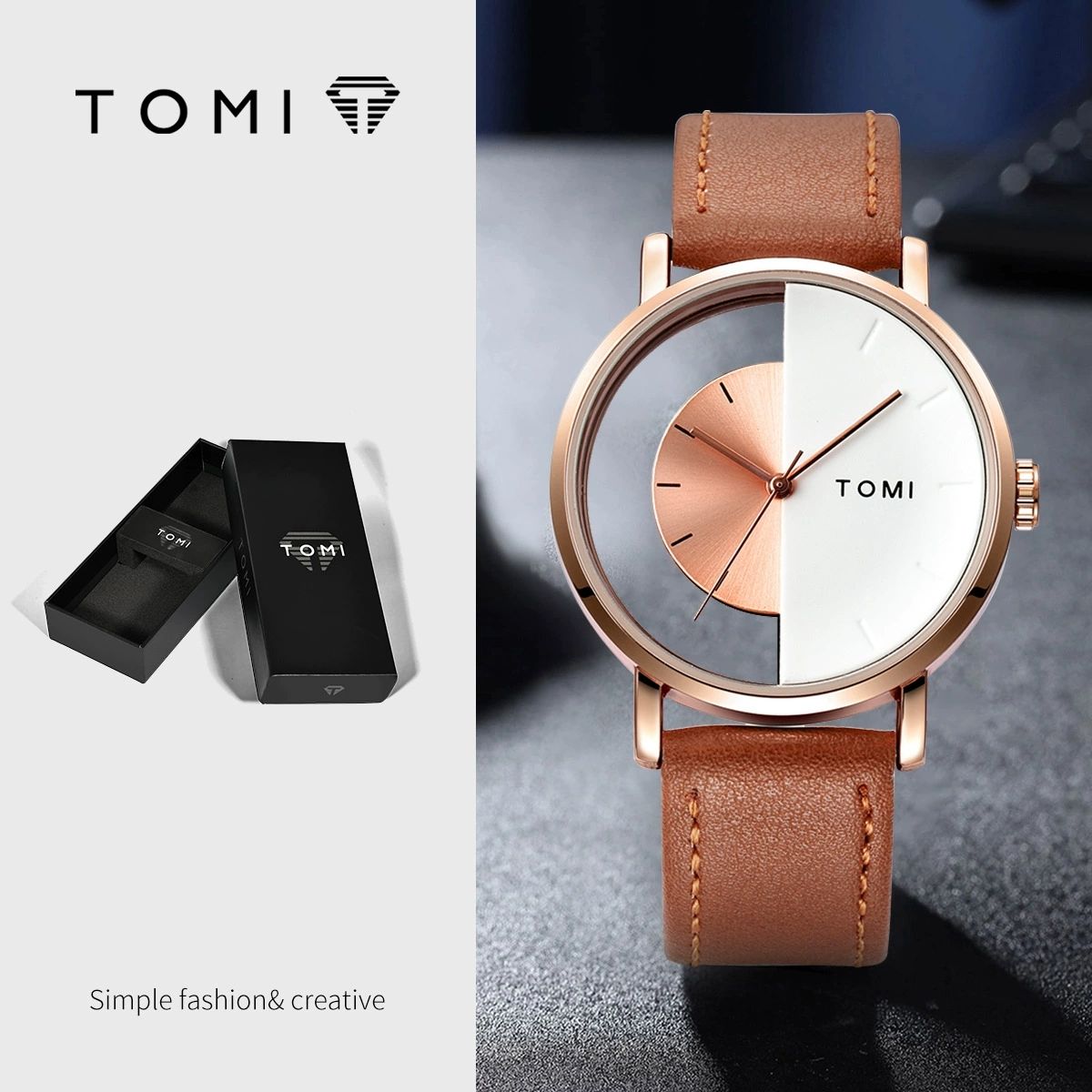 Tomi Watch Waterproof Quartz Men's Unisex Style