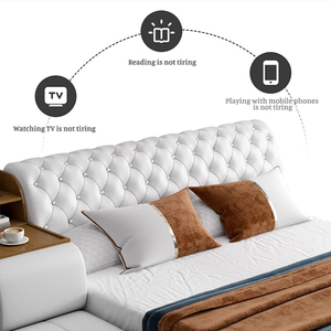 Modernes Schlafzimmermöbel Stauraum-Bett Multifunktionales Tatami-Kingsize-Holzbett - Product Image 4