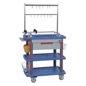 Tùy Chỉnh Xe Y Tế Truyền Xe Đẩy Khu Vực Tách Lưu Trữ Ngăn Kéo IV Truyền Giỏ Hàng Cho Bệnh Viện - Product Image 5