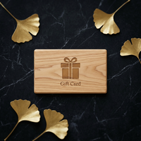 Etiqueta NFC de Madera para Tarjetas de Regalo, Chip NTAG215 de 13.56 MHz para Aplicaciones de Regalo
