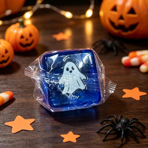 Nuevo Juguete Blandito de Calabaza con Estampado de Fantasma Needoh, Relleno de Maltosa, de Rebote Lento, Sensorial, Antiestrés, para Apretar - Product Image 5