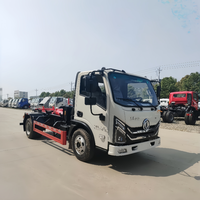 Camion benne arrière DongFeng 4x2 avec bras de levage pour conteneur de 20 mètres cubes