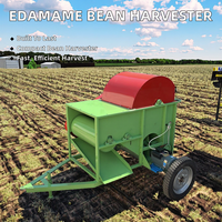Nouvelle mini moissonneuse pour la récolte des haricots edamame, des gousses de soja vertes, des pois, séparateur de récolte