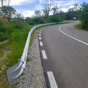Galvanized Highway Guardrail with Diamond Grade <strong>Reflective</strong> H2 Impact Rated Hot-Dip Zinc Coated Traffic <strong>Barrier</strong> for <strong>Road</strong> Safety - Product Image 2