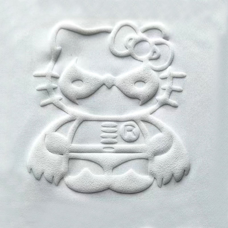 customized puff heat transfer stickers