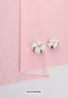 Kain Katun 100% Tenun Motif Kotak-kotak untuk Rok Anak Laki-laki, Pakaian, Sprei, Sarung Selimut, Taplak Meja, Tahan Gesekan, Tebal