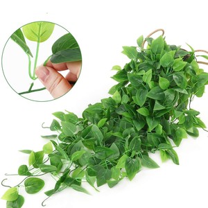 Artificial Pothos <b>Wall</b> Hanging Green Ivy Vines 100cm-200cm Indoor Office Plant <b>Decoration</b> Plastic <b>Leaf</b> Garland - Product Image 4