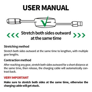 100W siêu nhanh sạc 3 trong 1 có thể thu vào cáp dữ liệu di động, thích hợp cho iPhone/<span class=keywords><strong>Android</strong></span>/TypeC, Bán buôn sạc cáp - Product Image 6