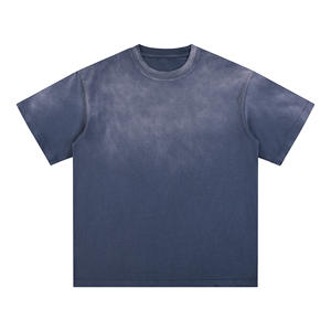 T-shirt Boxy en coton épais avec logo personnalisé pour hommes, délavé à l'acide, imprimé Dtg, surdimensionné, personnalisé pour hommes - Product Image 6