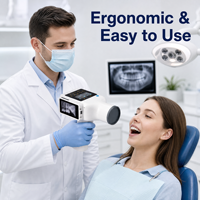 Mesin Rontgen Gigi Portabel Tipe Pistol Frekuensi Tinggi dengan Sensor Digital Intraoral untuk Klinik Hewan
