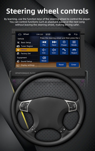 Phổ 7 inch cảm ứng 1 DIN đài phát thanh xe máy nghe nhạc được xây dựng trong không dây Carplay & Android tự động gương liên kết USB AUX Stereo Bảng điều khiển - Product Image 5