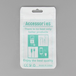 Sacs d'emballage auto-scellants 8x13.7cm, pochette d'emballage en plastique avec trou de suspension <span class=keywords><strong>pour</strong></span> câble de données de <span class=keywords><strong>téléphone</strong></span> portable <span class=keywords><strong>chargeur</strong></span> USB - Product Image 3