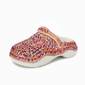 Sandalias Planas de Plataforma con Pedrería Neón para Exteriores y Hogar, Zapatos de Suela Gruesa, Pantuflas 2023 - Product Image 2