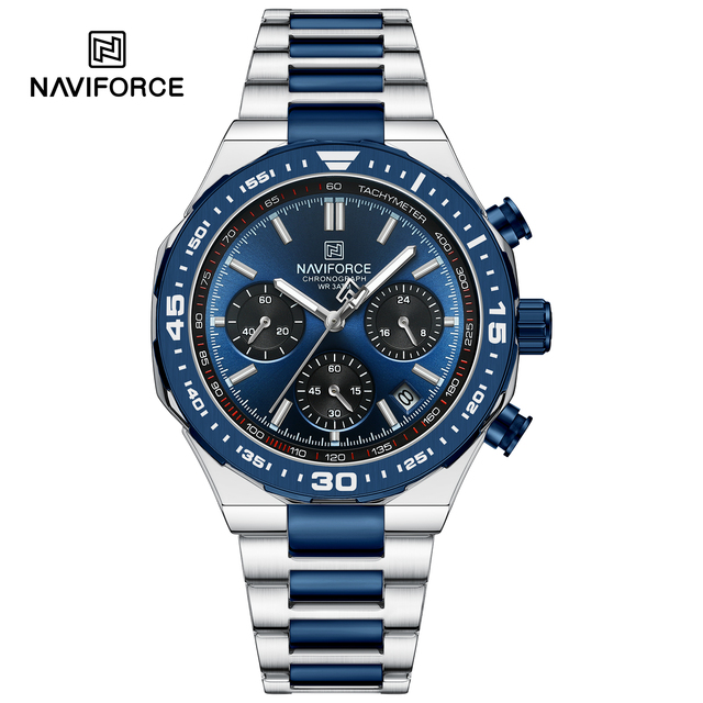 NAVIFORCE Watch NF8049 Stainless Steel Alloy Business Style Wrist Watch for Men Quartz Wristwatch Manufacturers
