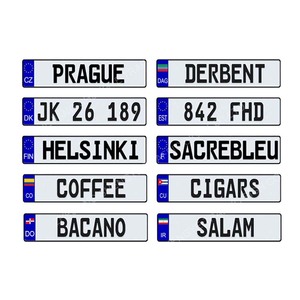 Personnalisé en aluminium européenne réfléchissant <span class=keywords><strong>Belgique</strong></span> <span class=keywords><strong>plaque</strong></span> d'immatriculation de voiture - Product Image 3