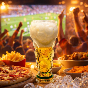 Verre à bière en forme de ballon de football de 500 ml, grande capacité, pour les matchs de la <span class=keywords><strong>Coupe</strong></span> <span class=keywords><strong>du</strong></span> <span class=keywords><strong>Monde</strong></span>, idéal pour les rassemblements de supporters le <span class=keywords><strong>jour</strong></span> <span class=keywords><strong>du</strong></span> <span class=keywords><strong>match</strong></span>, vente en gros - Product Image 1