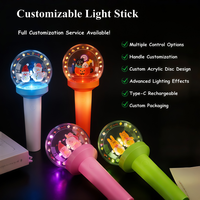 Bâton lumineux LED 3D personnalisé en gros, support en plastique, style ROMANCE, marque Firewolf, portable, pour concerts et festivals de musique