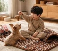 Couverture en flanelle chaude et douce pour animaux de compagnie (chats et chiens) - Vente en gros fabricant