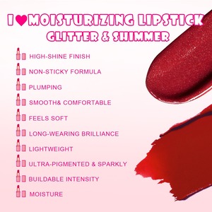 Lápiz Labial de 3.5g de Marca Privada Personalizable, MOQ 100, Maquillaje No Pegajoso, <span class=keywords><strong>Color</strong></span> Duradero, Resistente a Manchas y Besos, LS015 LS016 - Product Image 2