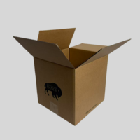 Boîte d'expédition en carton ondulé épais personnalisable avec votre logo/taille pour les marques de boissons, les boutiques en ligne et l'envoi postal