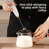 Mousseur à lait électrique sans fil rotatif à 360 degrés, rechargeable, pour usage domestique