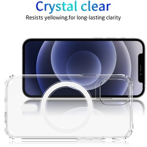 Para iPhone 12 Estuche de carga magnética Estuche de teléfono de TPU a prueba de golpes para iPhone 12 Pro Max Estuche transparente con magnético - Product Image 2