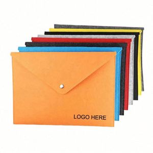 Custom LOGO & Colors Silk Screen Printed Durable A4 A5 Felt <b>File</b> Folder for Office Home School Stationery - Product Image 1