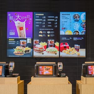 43นิ้ว700nits เมนูดิจิตอลโฆษณาแขวนผนังร้านอาหารแสดงผล LCD - Product Image 5