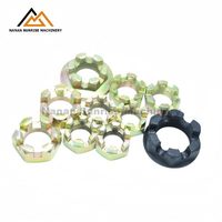 Mur Baut Hexagon Berlapis Seng Kuning DIN935 Grade 8.8/10.9 untuk As Roda Truk Berat Scania Renault Isuzu