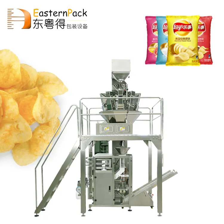 Multifunctionele Volledige Automatische Banaan Chips/Chips/Weegbree Chips Verpakkingsmachine