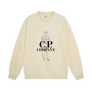 Nuevo suéter moderno de cuello redondo con estampado de letras, unisex CP, holgado y de manga larga - Product Image 6