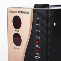 Régulateur Stabilisateur de Tension Monophasé Automatique AVR avec Affichage Numérique, 500-5000 W, pour Appareils Électroménagers