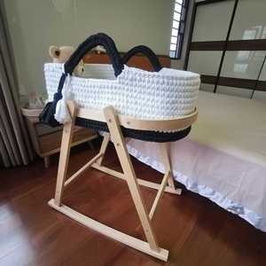 Panier de rangement ovale en coton tressé pour <span class=keywords><strong>lit</strong></span> de bébé, idéal pour le change de couches des nouveau-nés – Direct Usine - Product Image 3