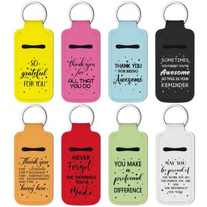 Porta-lápices de sublimación al por mayor, llavero personalizado para lápices labiales, bolsa inspiradora de agradecimiento para brillo labial, soporte portátil - Product Image 3