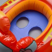Flotteur gonflable pour bébé en PVC, design camion de pompiers, pour tout-petits et enfants, modèle JXSJ101