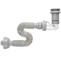 Flexible Pop Up Bouton Lavabo Tuyau de vidange Accessoires de salle de bain Lavabo Tuyau de vidange des déchets Raccord Cuisine Évier Tuyau de vidange