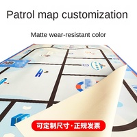 Carte de la structure de compétition imprimée UV personnalisée en tissu, pour la conception de piste de course pour robot IA, véhicule intelligent et drone de suivi de trajectoire