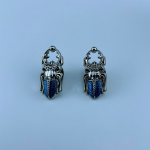 Ghim Cài Ve Áo Bằng Đồng Thau Kim Loại Phụ Kiện May Cho Thợ May Quần Áo Ghim Cài Cổ Áo Thiết Kế Hình Đầu Lâu Nút Đính Đá - Product Image 2