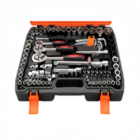 Clé à cliquet combinée à 24 dents, clé à douille manuelle en acier au chrome-vanadium, ensemble d'outils de réparation automobile, boîte à outils complète OEM