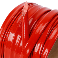 Vente en gros de haute qualité gaine thermique à haute température manchon en fibre de verre en silicone gaine en fibre d'isolation