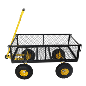 हम स्टॉक वैगन कार्ट गार्डन ट्रक, आसान फायरवुड परिवहन के लिए भारी शुल्क गाड़ी, पोर्टेबल और टिकाऊ उपयोगिता वैगन - Product Image 5