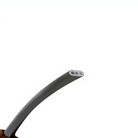 Câble plat gris-blanc 24AWG5C, flexible, en cuivre étamé, isolé en PVC, 300V, pour éclairage LED et câblage interne