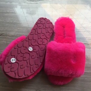 Pantofole personalizzate in pelliccia di pecora, tutte le taglie regolari e colori misti, per la casa - Product Image 4