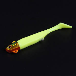 Pesca all'ingrosso branzino 23g/29g/36g di Scimitar <span class=keywords><strong>Leader</strong></span> ami coda morbida esca esca di pesce con piombo - Product Image 3