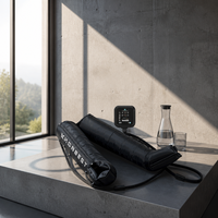 Appareil professionnel de thérapie par compression d'air à 6 chambres pour la circulation sanguine et le massage des jambes contre le lymphœdème et la récupération