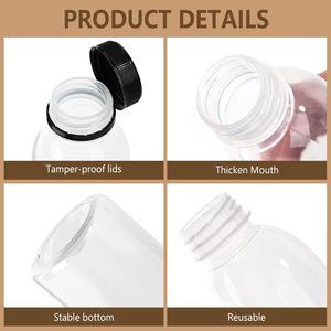 Bouteilles PET de 200ml, 250ml, 300ml, 350ml, 400ml, 450ml, 500ml, 1000ml avec bouchon à vis de marque VANTUR pour eau, lait, thé, soda, jus - Product Image 3