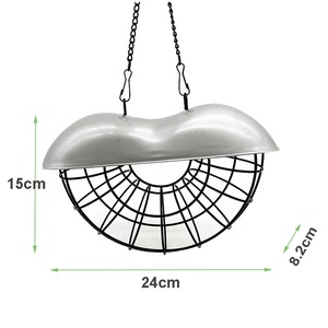 Outil d'alimentation en métal à l'épreuve des écureuils, boules Suet distributeur <span class=keywords><strong>de</strong></span> nourriture <span class=keywords><strong>pour</strong></span> oiseaux <span class=keywords><strong>support</strong></span> <span class=keywords><strong>de</strong></span> grosses boules mangeoire <span class=keywords><strong>pour</strong></span> oiseaux sauvages <span class=keywords><strong>pour</strong></span> fenêtre <span class=keywords><strong>de</strong></span> maison - Product Image 2