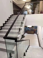 Système de Balustrade de canaux argentés, Installation facile, bricolage d'escaliers en verre, acier inoxydable, système de balanciation pour le balcon