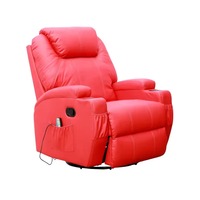 Fauteuil inclinable pivotant à bascule avec chauffage, poche latérale et massage, pour salle de cinéma maison, fournisseur en gros